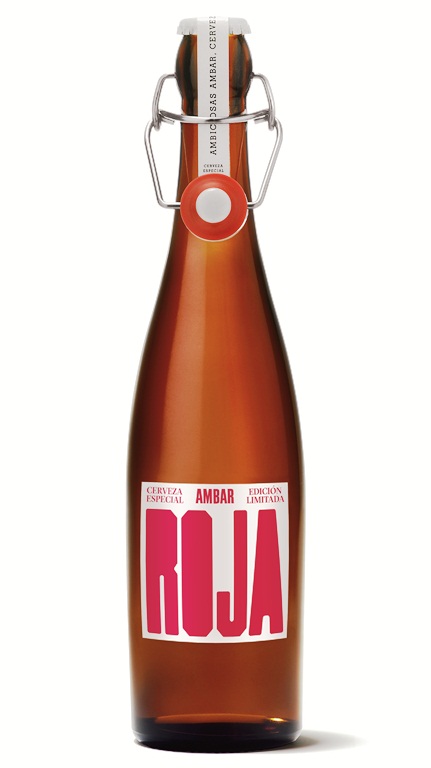 botellin cerveza ambar roja